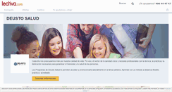 Desktop Screenshot of deusto-salud.lectiva.com
