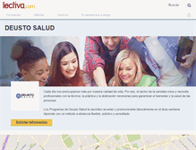 Tablet Screenshot of deusto-salud.lectiva.com