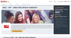 Desktop Screenshot of idec-upf-area-recursos-humanos.lectiva.com