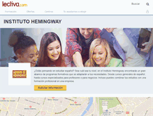 Tablet Screenshot of instituto-hemingway.lectiva.com