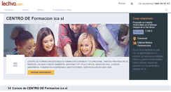 Desktop Screenshot of centro-de-formacion-ica.lectiva.com