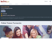 Tablet Screenshot of futbol-trainer-formacion.lectiva.com