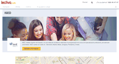 Desktop Screenshot of ised-barcelona.lectiva.com