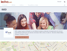 Tablet Screenshot of ised-barcelona.lectiva.com