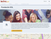 Tablet Screenshot of fundacion-icil.lectiva.com