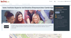 Desktop Screenshot of iseec-instituto-superior-de-estudios-empresariales-cambridge.lectiva.com