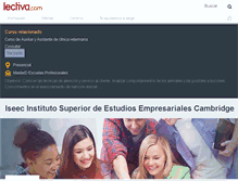 Tablet Screenshot of iseec-instituto-superior-de-estudios-empresariales-cambridge.lectiva.com