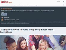 Tablet Screenshot of itiee-instituto-de-terapias-integrales-y-ensenanzas-energeticas.lectiva.com