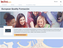 Tablet Screenshot of european-quality-formation.lectiva.com