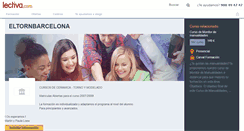 Desktop Screenshot of eltornbarcelona.lectiva.com