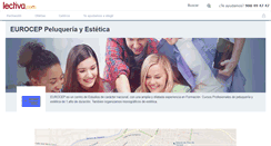Desktop Screenshot of eurocep-peluqueria-y-estetica.lectiva.com