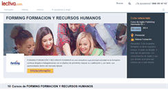 Desktop Screenshot of forming-formacion-y-recursos-humanos.lectiva.com