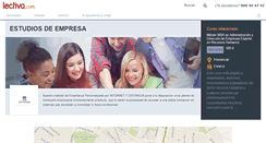 Desktop Screenshot of estudios-de-empresa.lectiva.com
