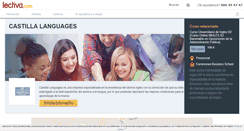 Desktop Screenshot of castilla-languages.lectiva.com