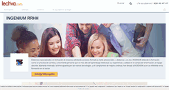 Desktop Screenshot of ingenium.lectiva.com
