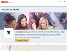 Tablet Screenshot of ingenium.lectiva.com