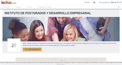 Desktop Screenshot of instituto-de-posgrados-y-desarrollo-empresarial.lectiva.com