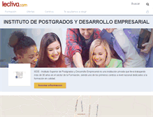 Tablet Screenshot of instituto-de-posgrados-y-desarrollo-empresarial.lectiva.com