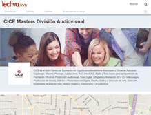 Tablet Screenshot of cice-masters-division-audiovisual.lectiva.com