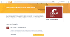 Desktop Screenshot of iesport.lectiva.com