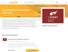Tablet Screenshot of iesport.lectiva.com