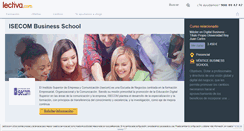 Desktop Screenshot of isecom-business-school.lectiva.com