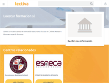 Tablet Screenshot of loestur-formacion-sl.lectiva.com