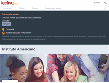 Tablet Screenshot of instituto-americano.lectiva.com