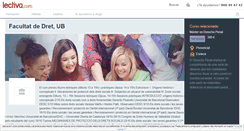 Desktop Screenshot of facultat-de-dret-ub.lectiva.com