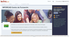 Desktop Screenshot of inforcad-centro-de-formacion.lectiva.com