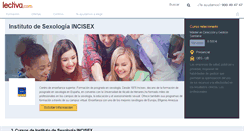 Desktop Screenshot of instituto-de-sexologia-incisex.lectiva.com
