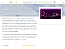 Tablet Screenshot of nail-spa.lectiva.com