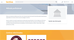 Desktop Screenshot of metodo-profesional-.lectiva.com