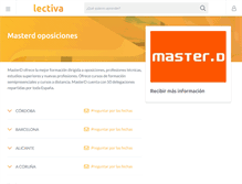 Tablet Screenshot of masterd.lectiva.com