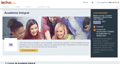 Desktop Screenshot of academia-integral.lectiva.com