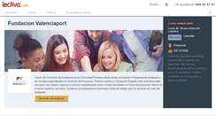 Desktop Screenshot of fundacion-valenciaport.lectiva.com
