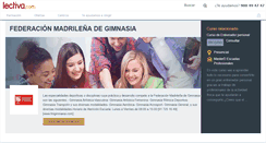 Desktop Screenshot of federacion-madrilena-de-gimnasia.lectiva.com