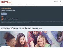 Tablet Screenshot of federacion-madrilena-de-gimnasia.lectiva.com
