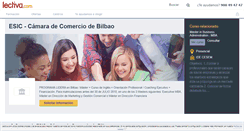 Desktop Screenshot of esic-camara-de-comercio-de-bilbao.lectiva.com