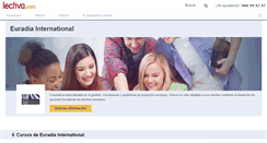 Desktop Screenshot of euradia-international.lectiva.com