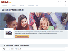 Tablet Screenshot of euradia-international.lectiva.com