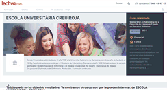 Desktop Screenshot of escola-universitaria-creu-roja-.lectiva.com
