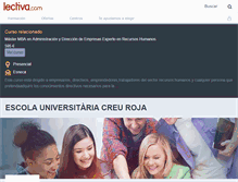 Tablet Screenshot of escola-universitaria-creu-roja-.lectiva.com