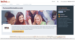 Desktop Screenshot of cursosinformaticacom.lectiva.com