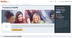 Desktop Screenshot of fundacion-esame.lectiva.com