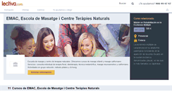 Desktop Screenshot of emac-escola-de-masatge-i-centre-terapies-naturals.lectiva.com