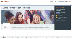 Desktop Screenshot of centro-formacion-san-francisco.lectiva.com