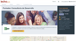 Desktop Screenshot of formatec-consultoria-de-desarrollo.lectiva.com