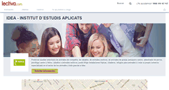 Desktop Screenshot of idea-institut-destudis-aplicats.lectiva.com
