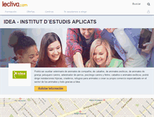Tablet Screenshot of idea-institut-destudis-aplicats.lectiva.com